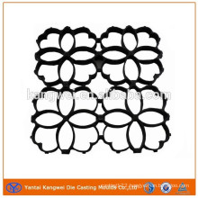 High Pressure Aluminum Die Casting Fence Flower with Black E-Coating Finish